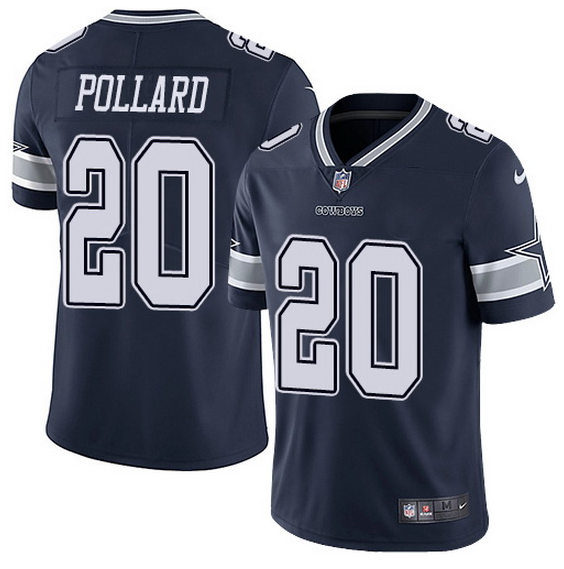 Men's Dallas Cowboys #20 Tony Pollard Navy Limited Stitched Jersey Men's Dallas Cowboys #20 Tony Pollard Navy Limited Stitched Jersey